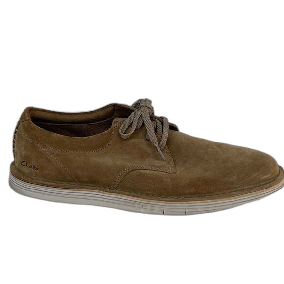 Clarks Men\'s Forge Vibe Tan Suede Leather Casual Oxford Shoe Size 10.5 main image 9